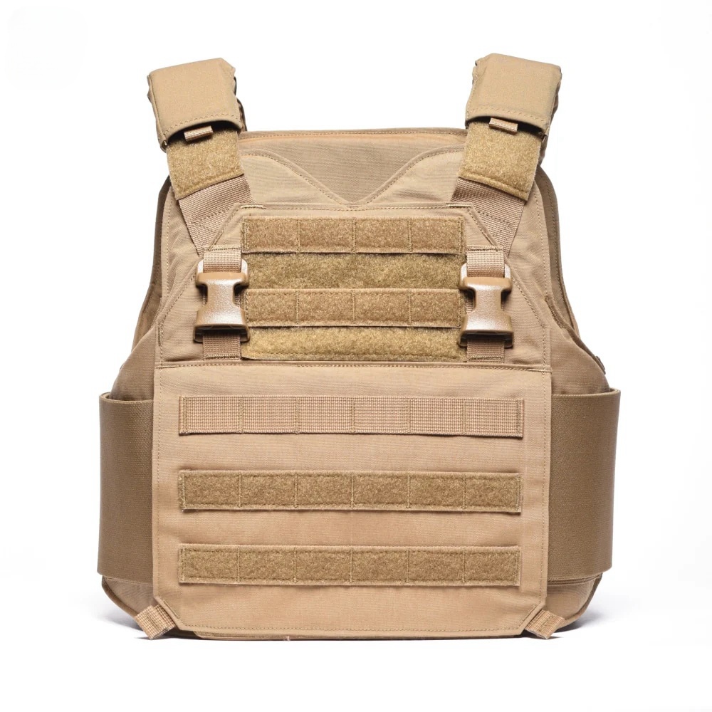 Outdoor Camouflage Woodland Camo CP Quick Release Molle Tactical Vest Plate Carrier with Magazine Pouches