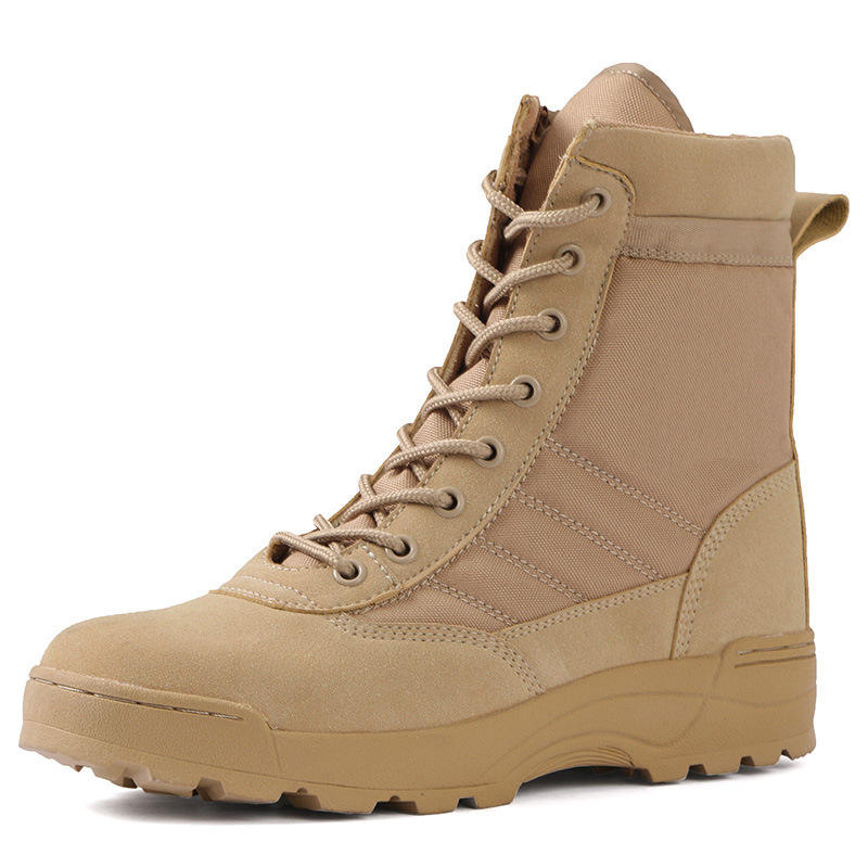 Anti Collision Steel Toe Tactical Combat Boots Anti Kick Outdoor Training Security guard Men's Boots - Image 2