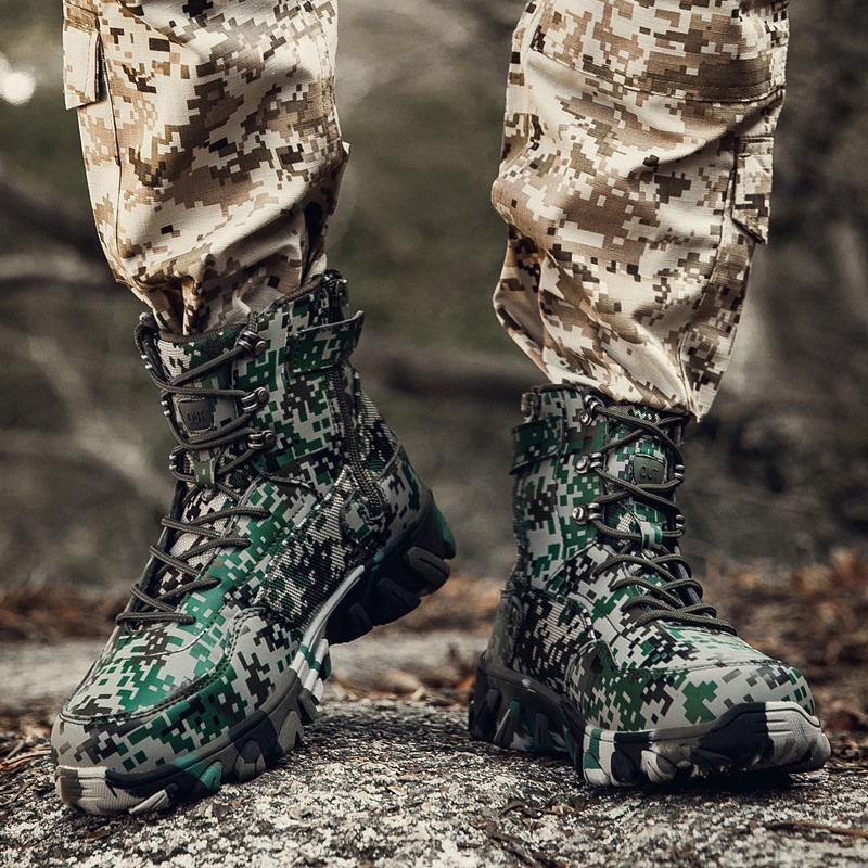 Men's Lightweight Waterproof Hiking Jungle Hunting Boots Outdoor Camo Hunting Boots for Men's - Image 5