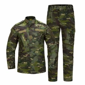Waterproof Camouflage Training Jacket Suit Frog Tactical Tops Pants Fighting Combat Clothes for Adults