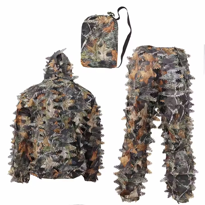 Wholesale factory desert leaf camouflage clothing ghillie suit for hunting - Image 2