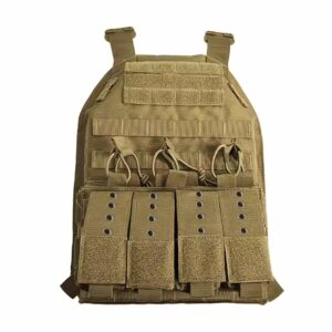 Men's lightweight tactical vest. Multifunctional hunter tactical vest with plug-in MOLLE system in stock