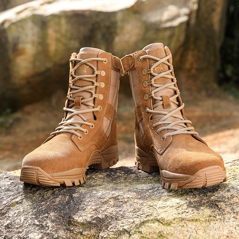 New Arrival Security Tactical Boots Custom Logo Designs Lightweight with high quality Bulk leather tactical shoes Wholesale - Image 4