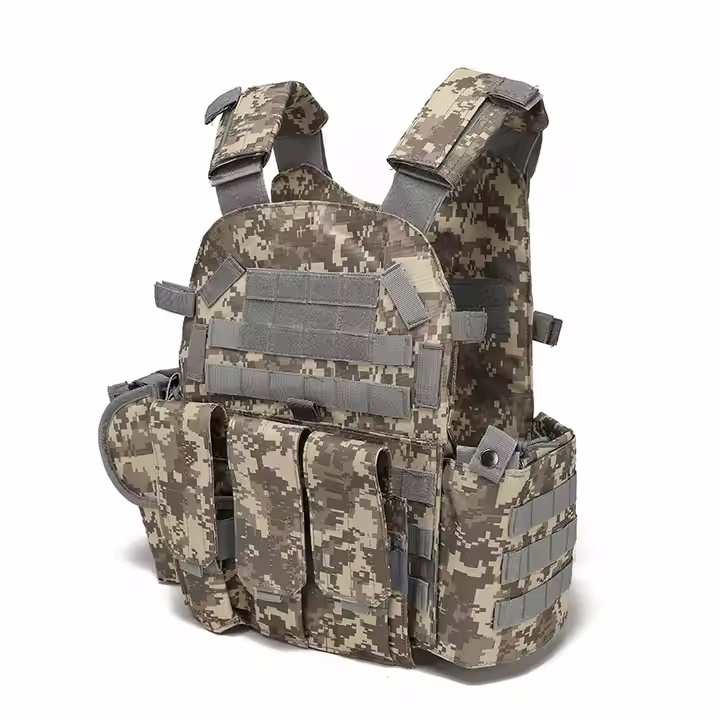 Waterproof Oxford Tactical Equipment Outfit Gear Defense Custom Xxl Camo Molle Plate Carrier Tactical Vest - Image 2