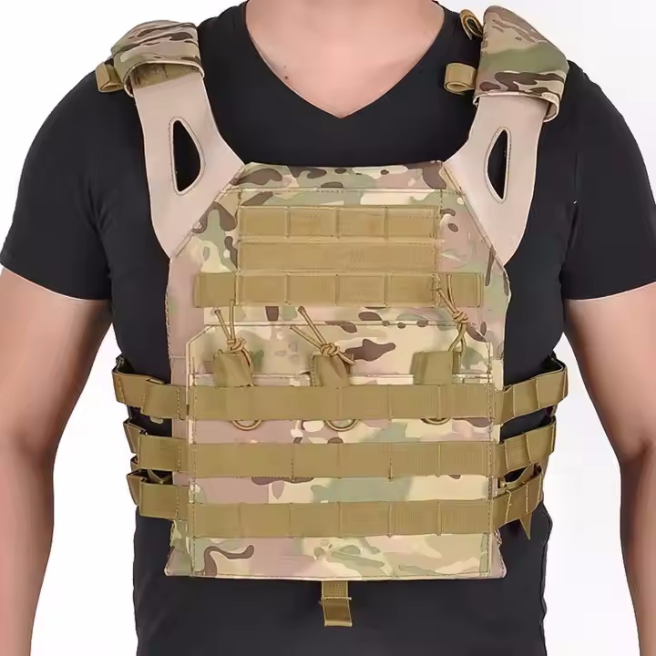 Chaleco Tactico Updated Enlarge Camo Camouflage Fitness Laser Cut Security Tactical Weighted Vest Plate Carrier for sale - Image 5