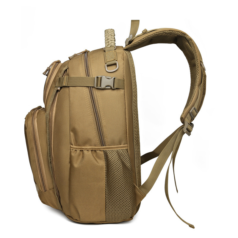 Canvas Backpack Tactical Backpack Tactical Backpack Military Fan Hiking Commuting Travel Backpack Mountaineering Bag - Image 4