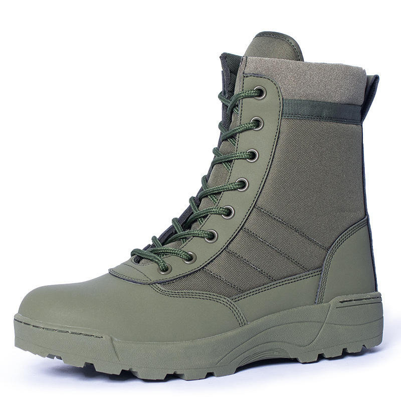 Anti Collision Steel Toe Tactical Combat Boots Anti Kick Outdoor Training Security guard Men's Boots - Image 4