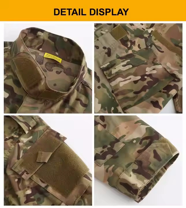 Waterproof Camouflage Training Jacket Suit Frog Tactical Tops Pants Fighting Combat Clothes for Adults - Image 4