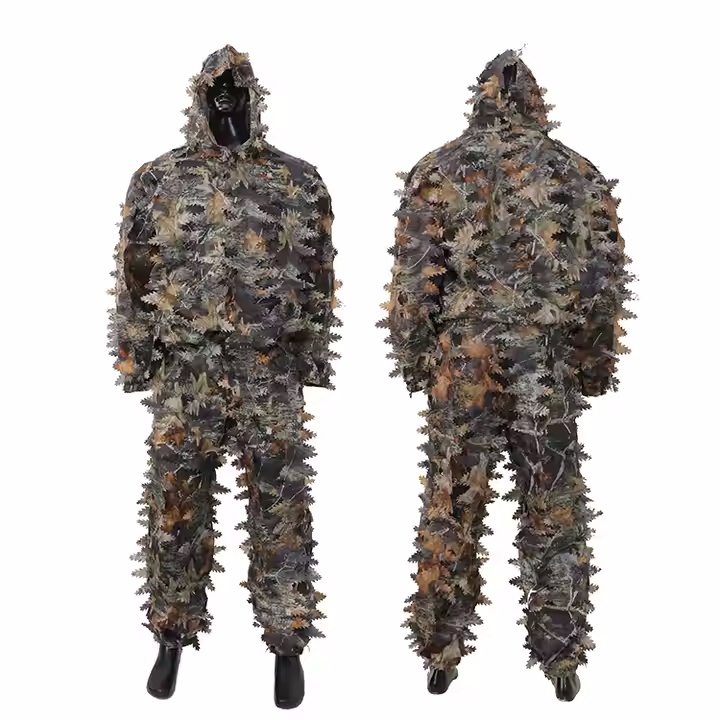 Wholesale factory desert leaf camouflage clothing ghillie suit for hunting - Image 4