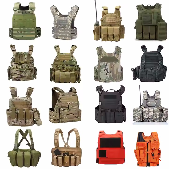 Waterproof Oxford Tactical Equipment Outfit Gear Defense Custom Xxl Camo Molle Plate Carrier Tactical Vest - Image 4