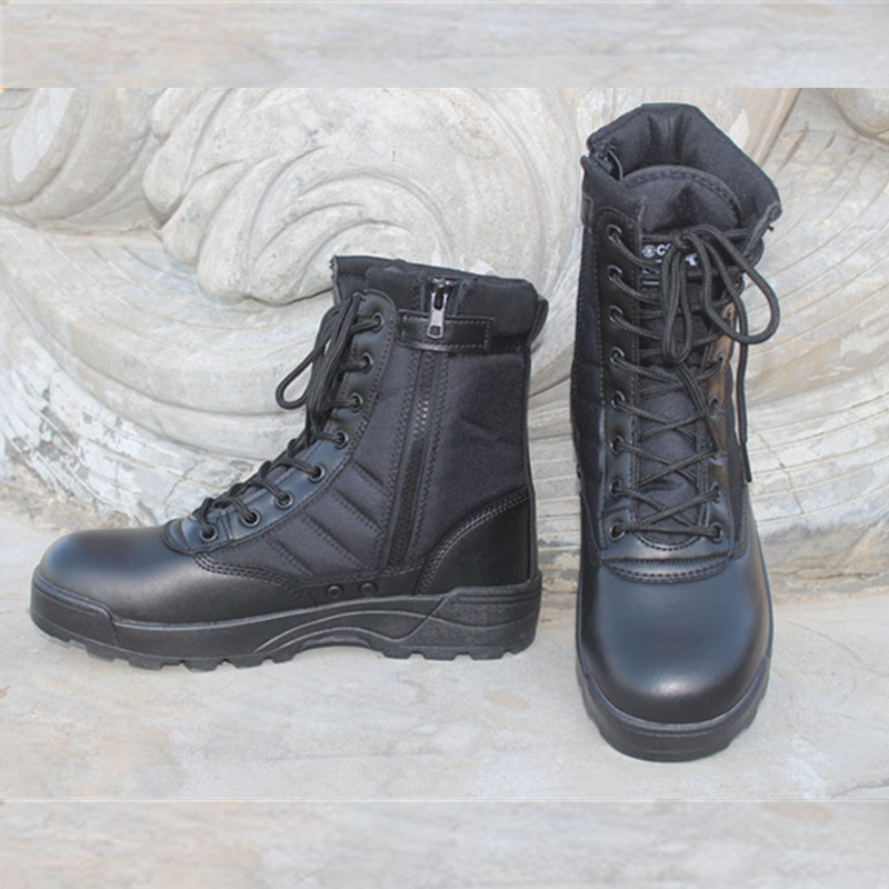 Men's military boots steel toe shoes anti-smash and anti-puncture outdoor adventure outdoor training tactical boots mountaineering boots - Image 6