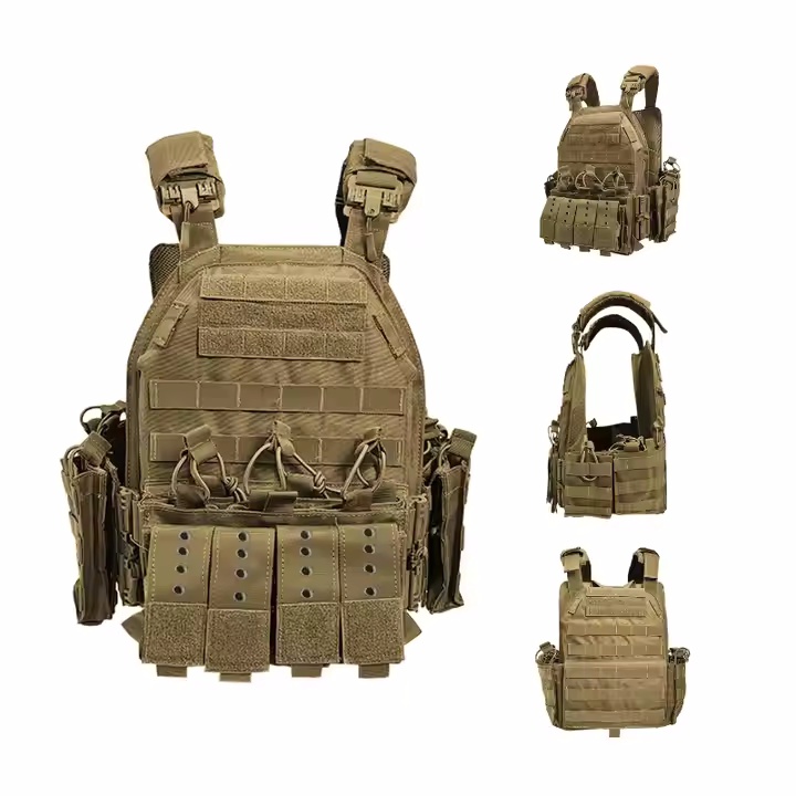 Men's lightweight tactical vest. Multifunctional hunter tactical vest with plug-in MOLLE system in stock - Image 7