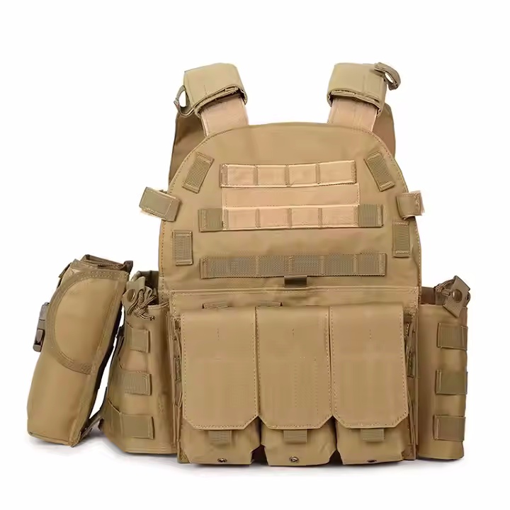 Waterproof Oxford Tactical Equipment Outfit Gear Defense Custom Xxl Camo Molle Plate Carrier Tactical Vest - Image 8